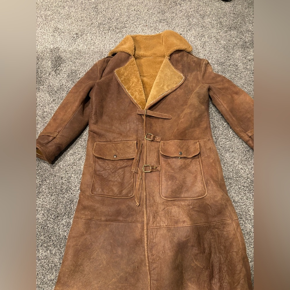 Original one of a kind leather coat